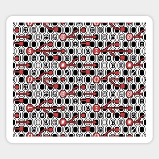 Geek Spirit Black and Red Sticker